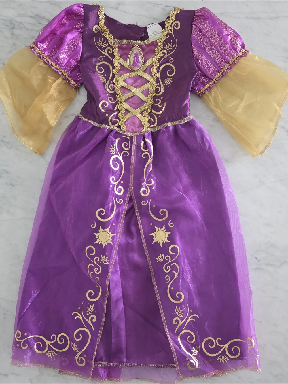 Repunzel Disney Purple and Gold Princess Costume Dress
